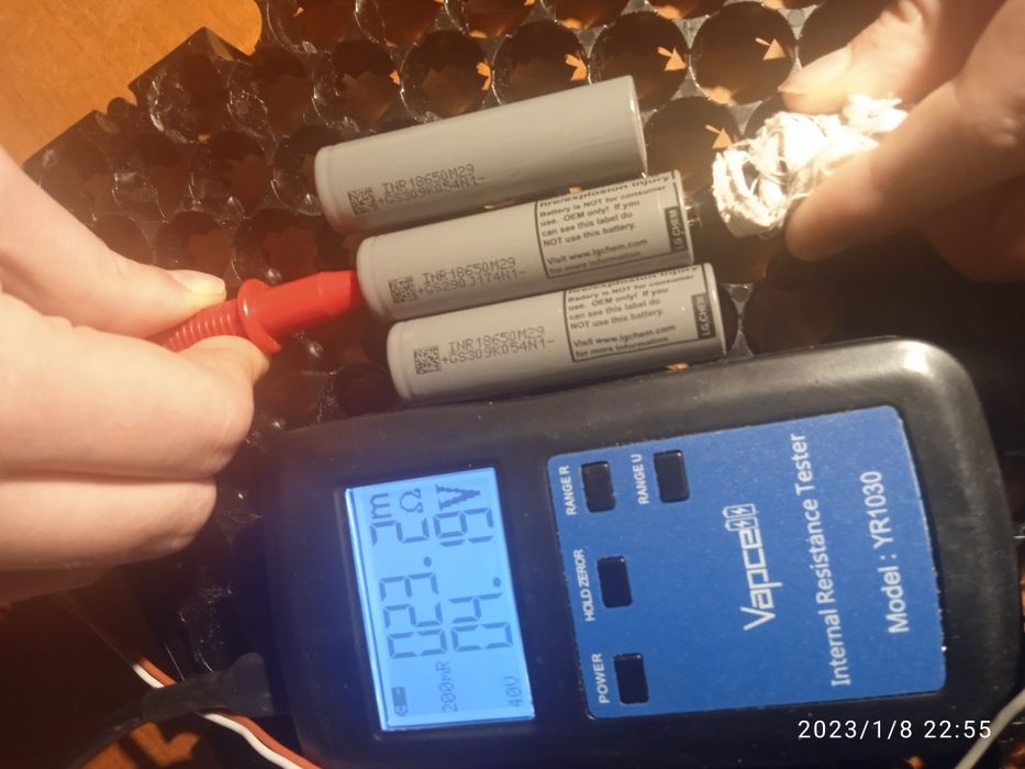 Акумулятор 18650 LGM29 ємність 2850,2019 рік