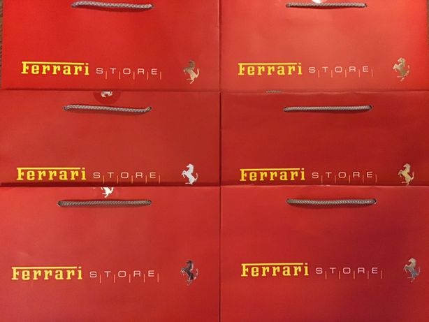 Брендовые подарочные пакеты Ferrari