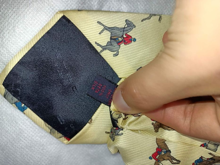 Męski krawat marki Etro Milano wzór Konie