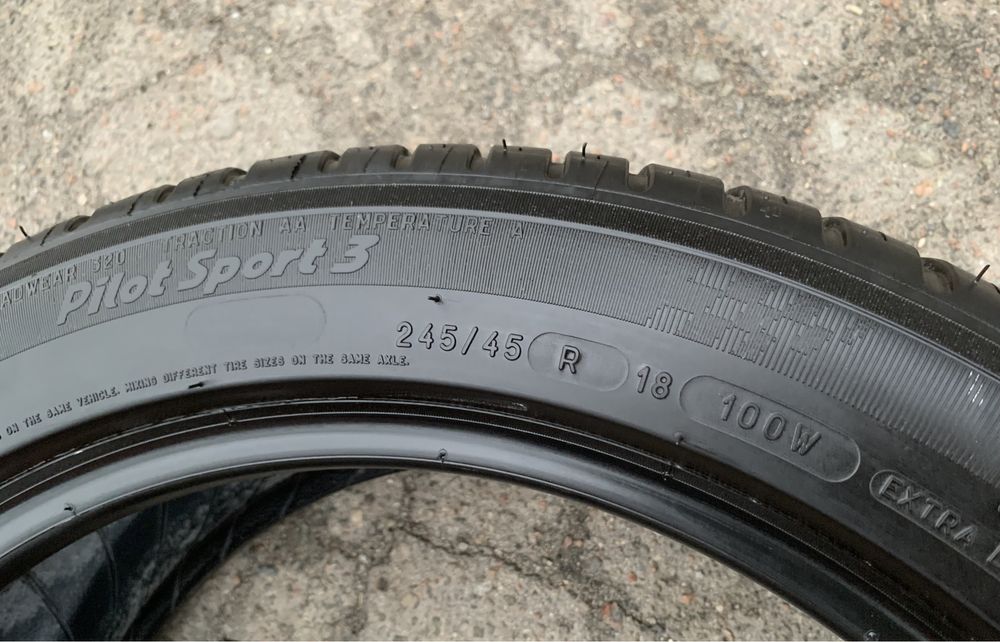 Шини Michelin Pilot Sport 3 245/45 R18 пара