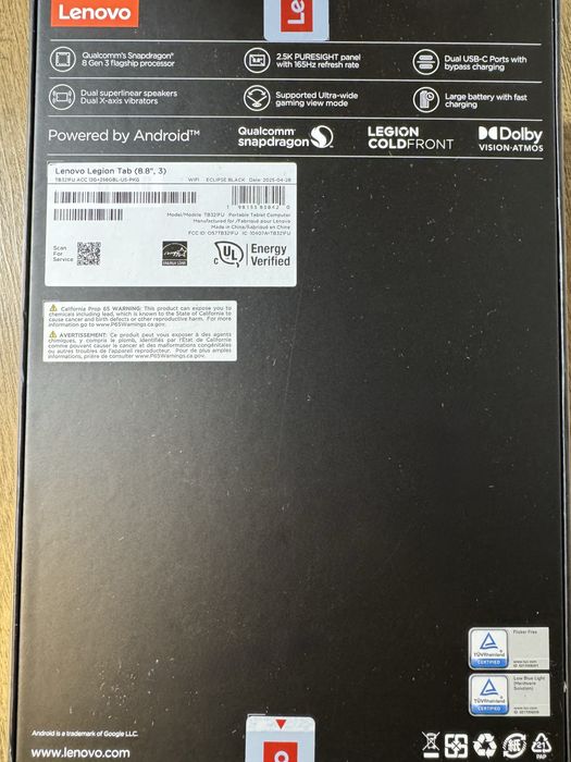 Lenovo Legion Tab (8.8”, 3rd Gen)