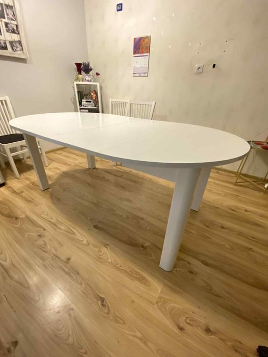 Stół kuchenny bialy rozkladany