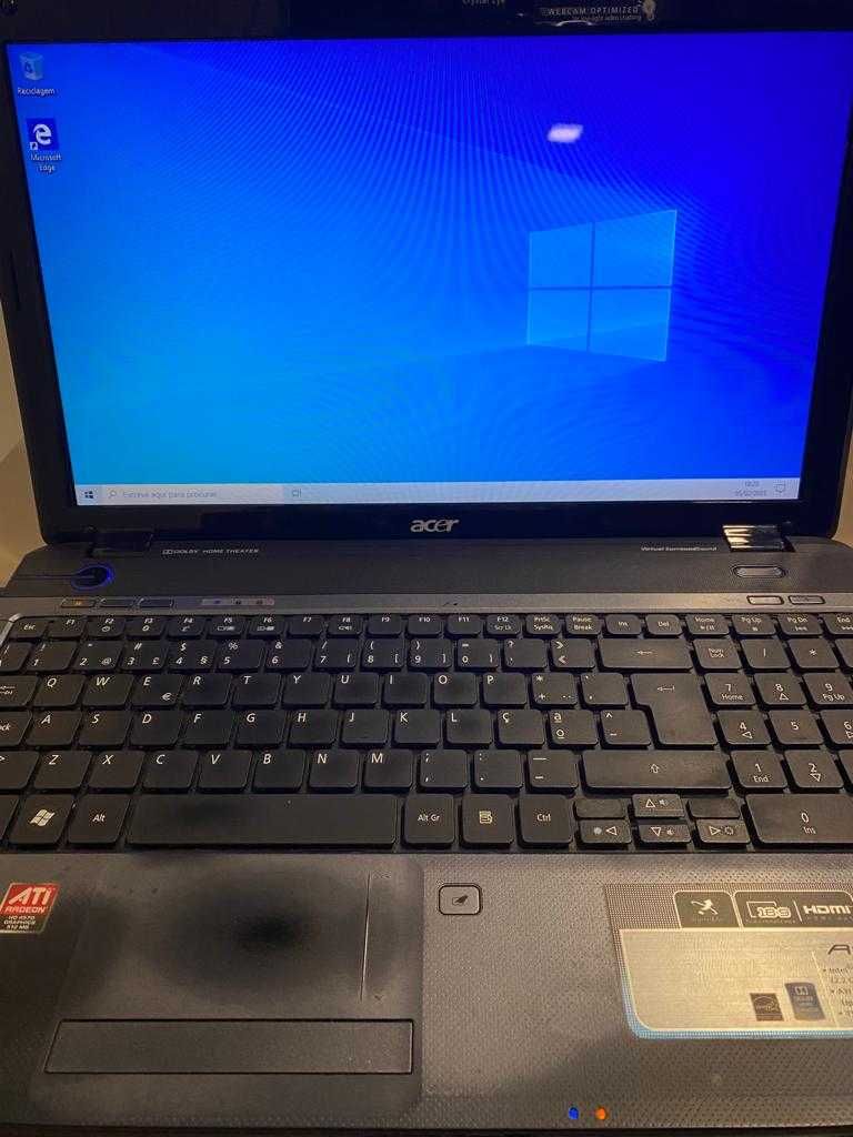 Portátil Acer Aspire 5738zg