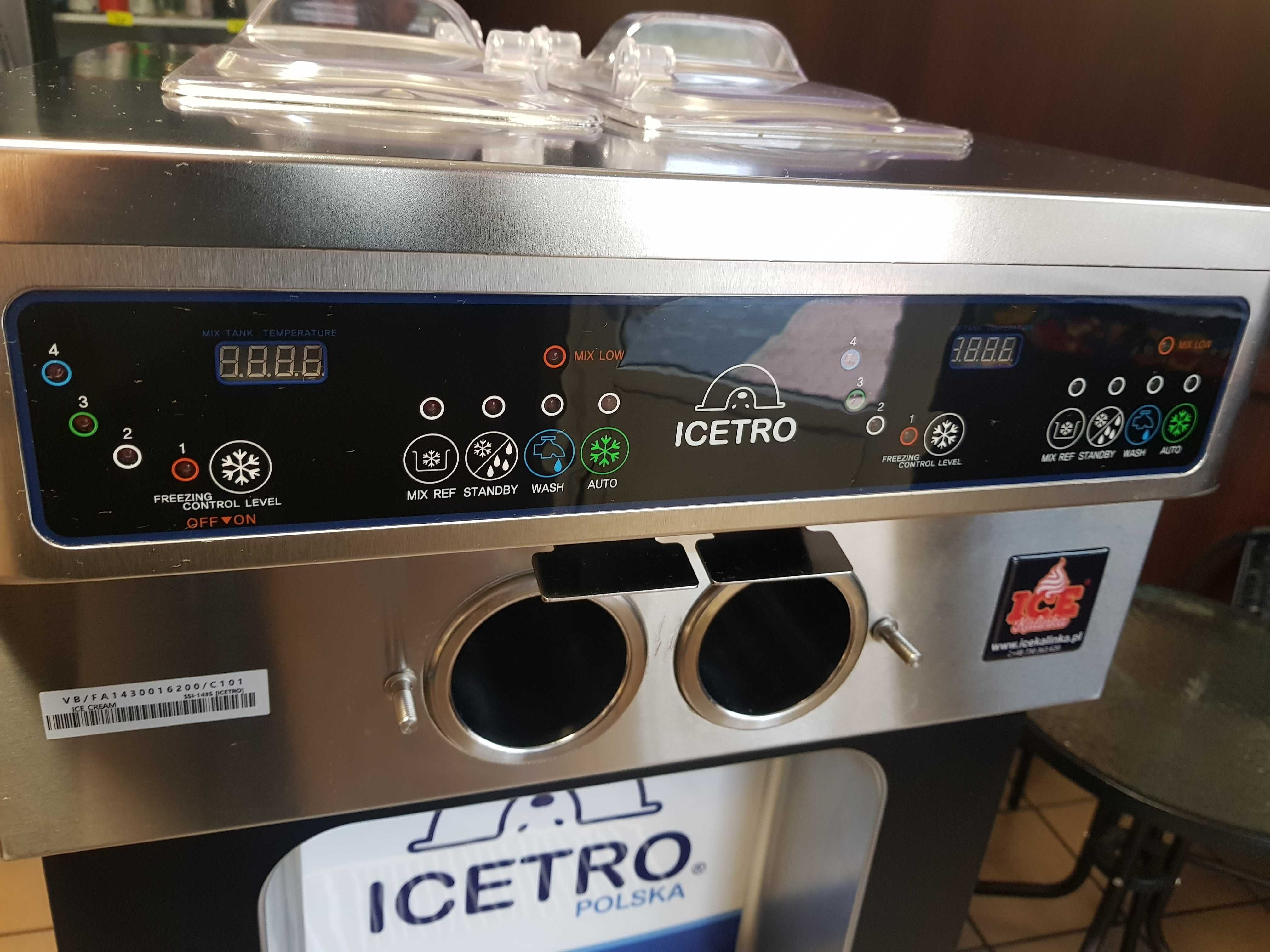 Automat do lodów włoskich ICETRO SSI-143S jak nowy Gwarancja