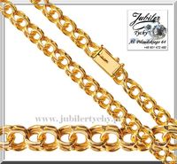Złoty łańcuszek - gruby splot Garibaldi ok. 50g ( Galibardi ) Tychy