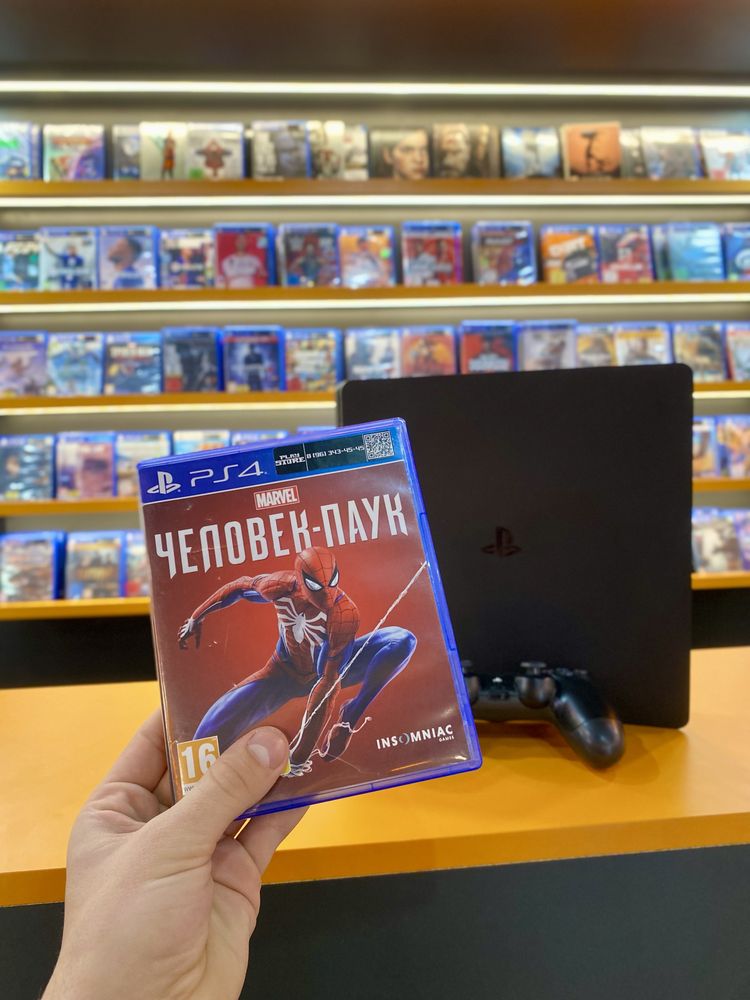 Акція! PlayStation 4 Slim 500gb + гра Spider-Man + гарантія!