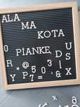 Ramka analogowa z literkami