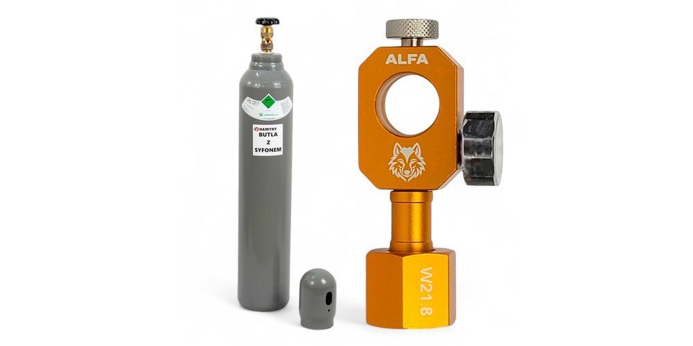 Zestaw Butla 8l i Przetoczka ALFA-10 do Nabijania Butli Sodastream