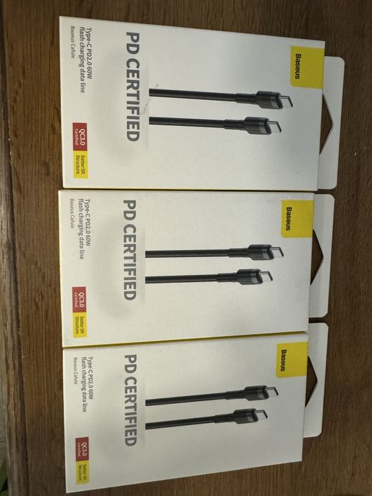 Кабель Baseus PD Certified USB-C to USB-C 60W