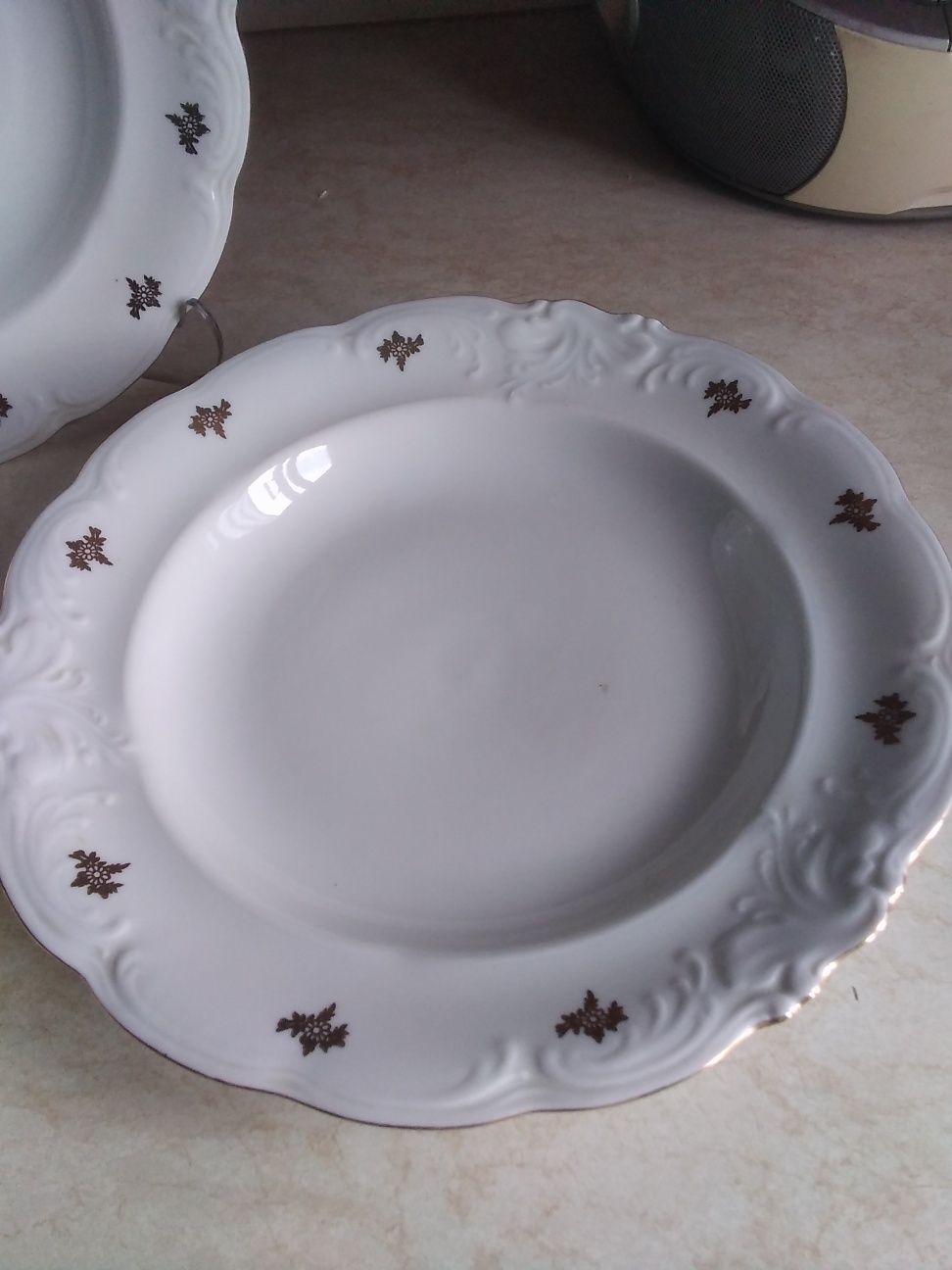 Старинные фарфоровые тарелки известной польской фирмы Walbrzych 50-70х