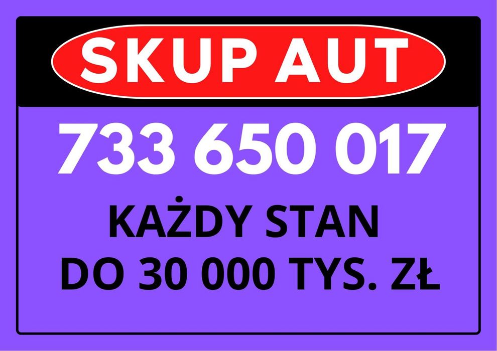 ! SKUP AUT ! 24/7 ! NAJLEPSZE CENY ! Każdy stan ! Gotówka !