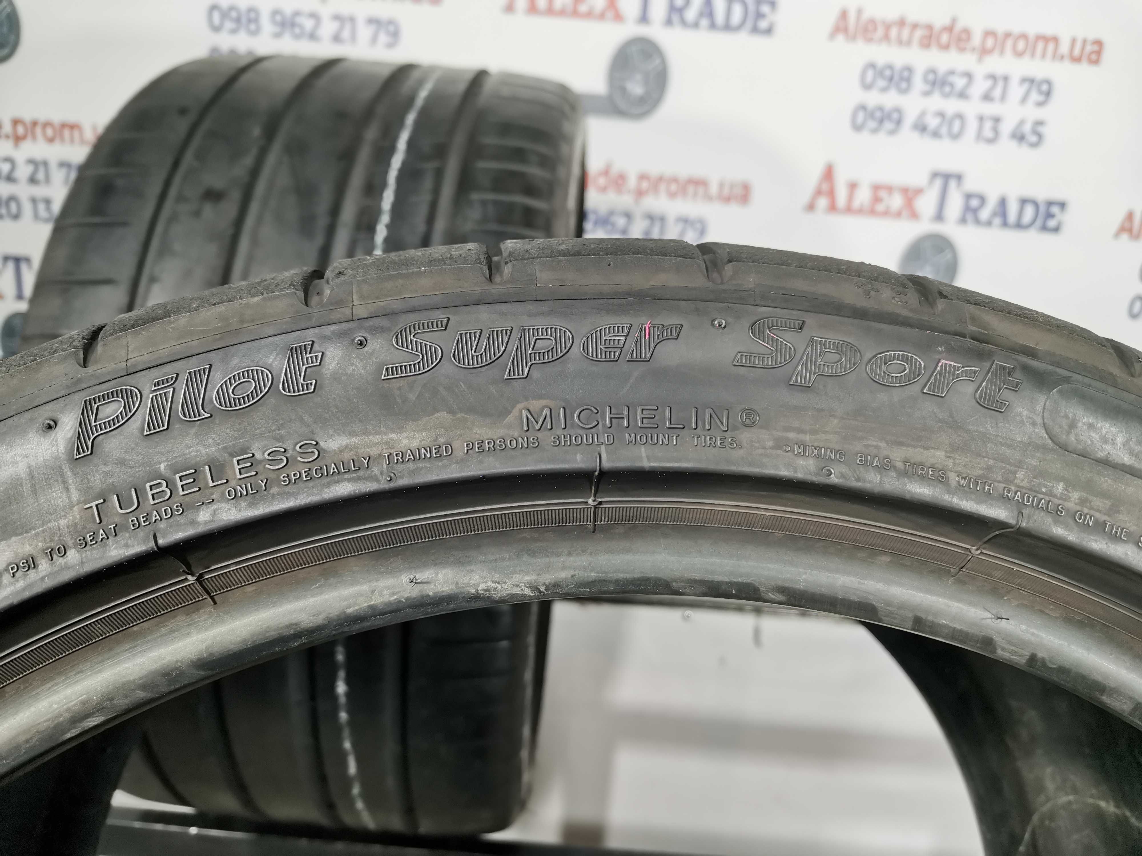 2 шт. 305/30 R19 Michelin Pilot Super Sport літні шини б/у, 6 мм