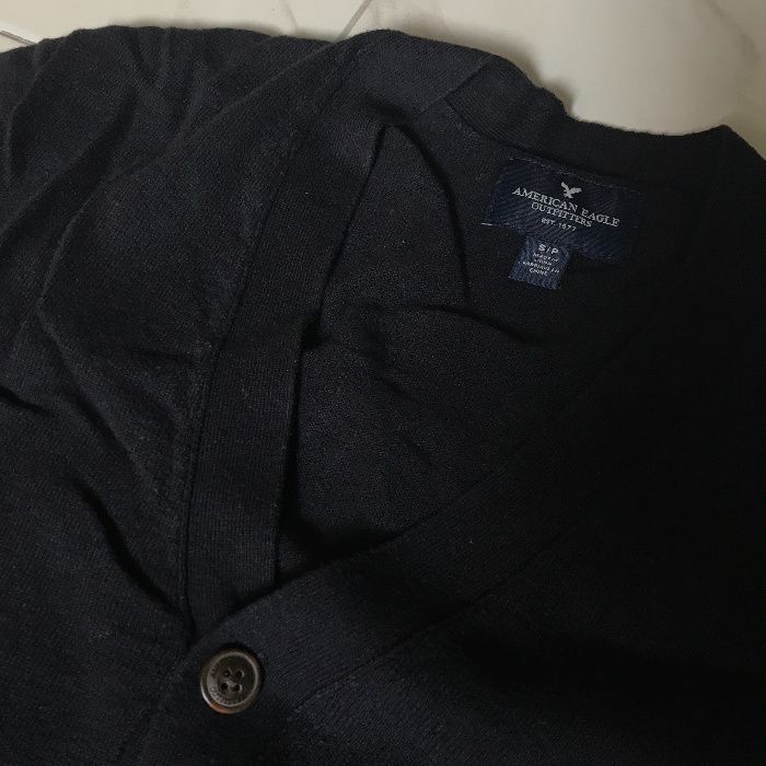 Kardigan sweter swetr granatowy na guziki AMERICAN EAGLE rozmiar S