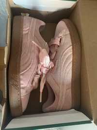 Tenis Puma Basket Rosa veludo Novos