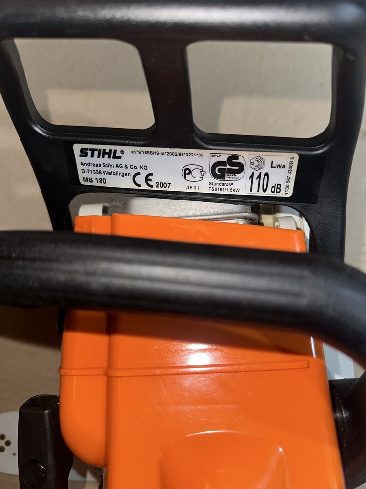 Бензопила штиль мс 180 stihl ms180