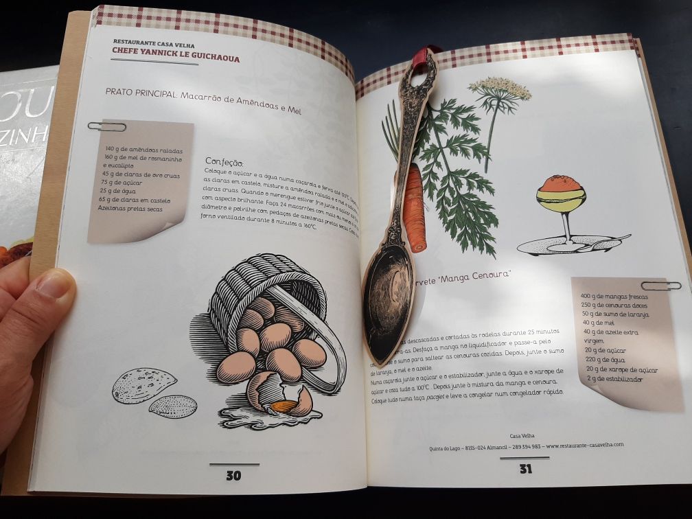 Livro culinária Receitas Bagos D'Ouro