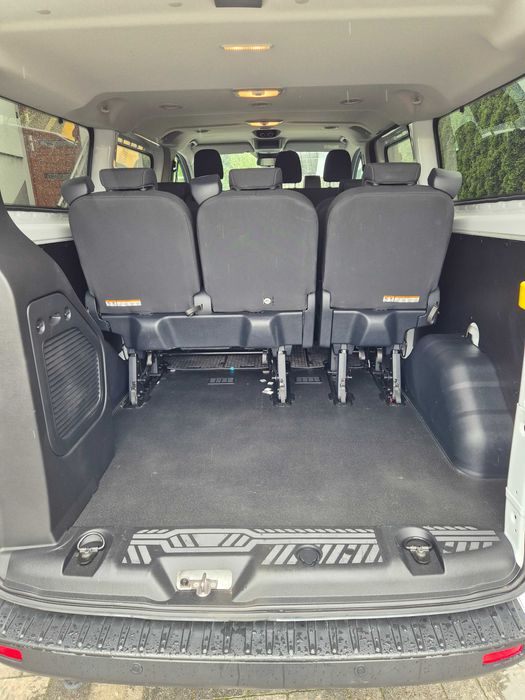 Ford Transit Custom 9 osobowy long długi, jak nowy, Salon Polska