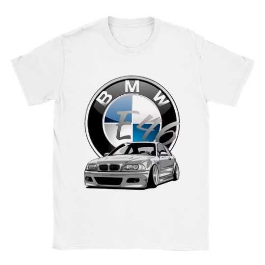 T-shirt BMW E46, 100% Algodão