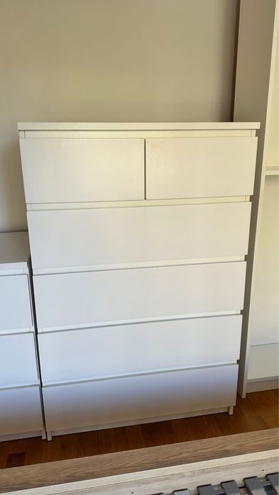 Conjunto Móveis Malm Ikea Branco