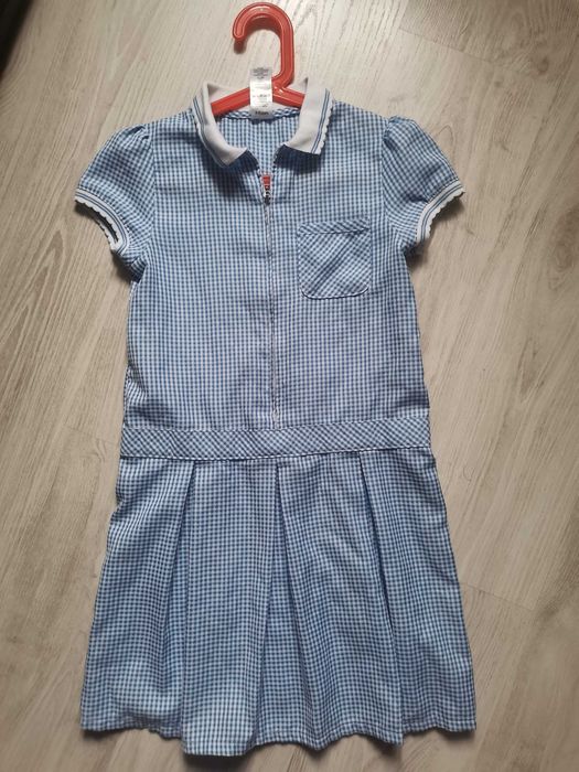 Sukienka w kratkę 134cm