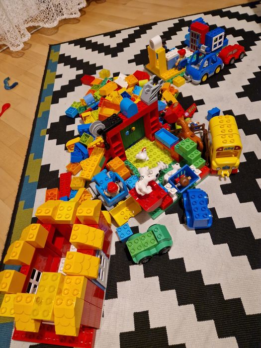 Lego duplo, zwierzatka autobus