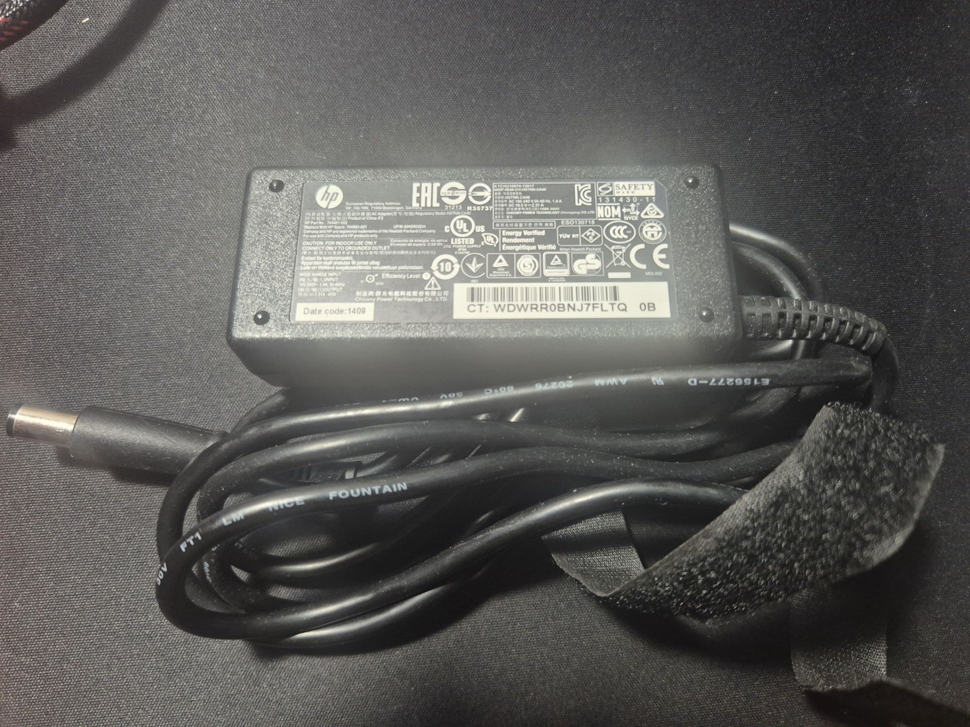 Блок живлення для ноутбука HP 19.5V 2.31A 45W (7.4x5.0) Original