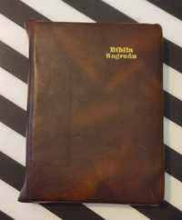 Bíblia Sagrada encadernado em bolsa de pele