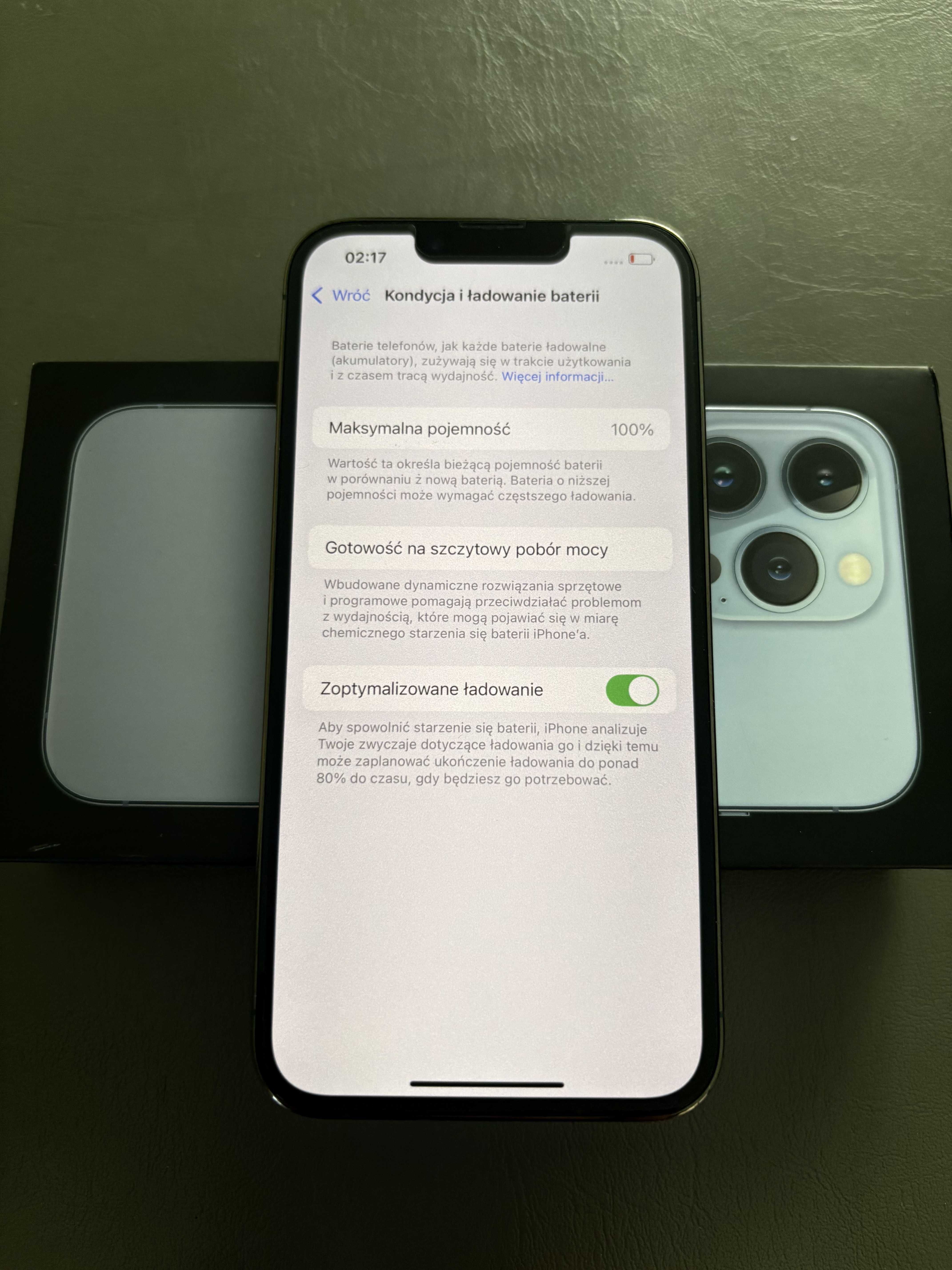 JAK NOWY iPhone 13 Pro 128GB BATERIA 100% alpejska zieleń