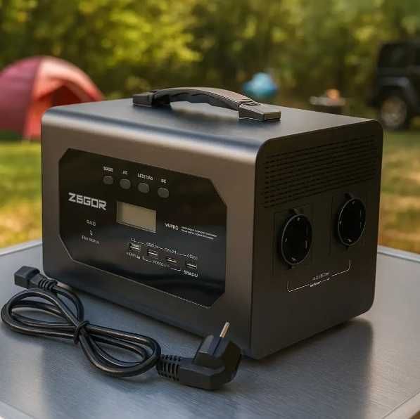 Зарядна станція 600Вт Zegor YC600 LiFePO4 для дому з функцією UPS