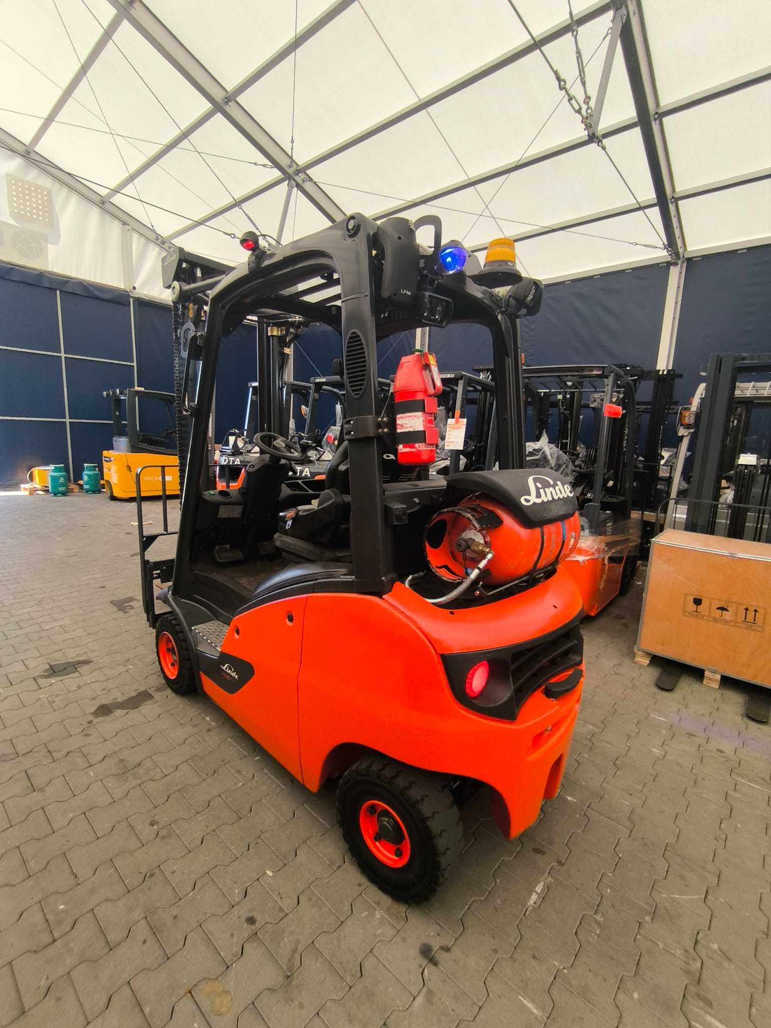 Wózek widłowy LINDE H16T-01 1600kg 3 sekcje UDT 3700mm 5285 MTG 2018r