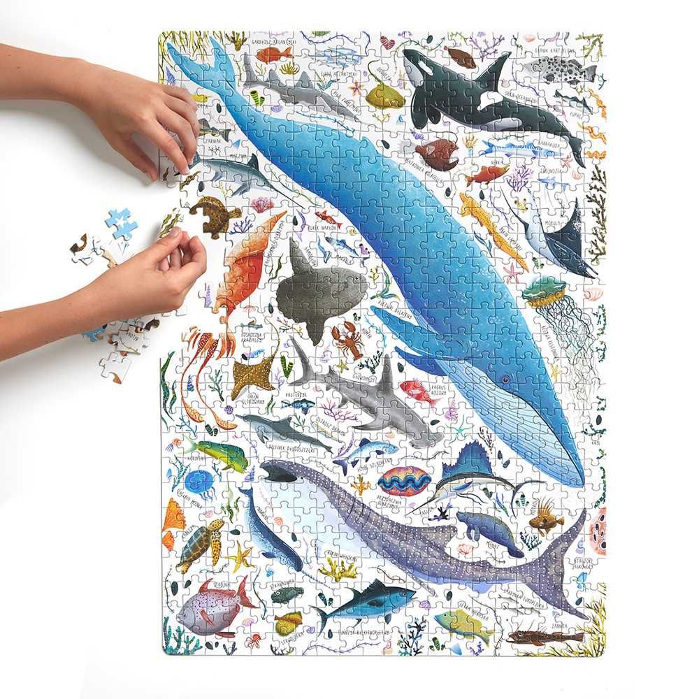 CZUCZU PUZZLE PUZZLOVE ryby i ZWIERZĘTA wodne 500 elementów