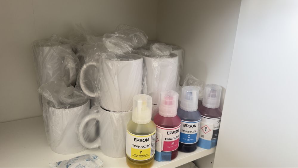 Kit sublimação canecas/chavenas com impressora