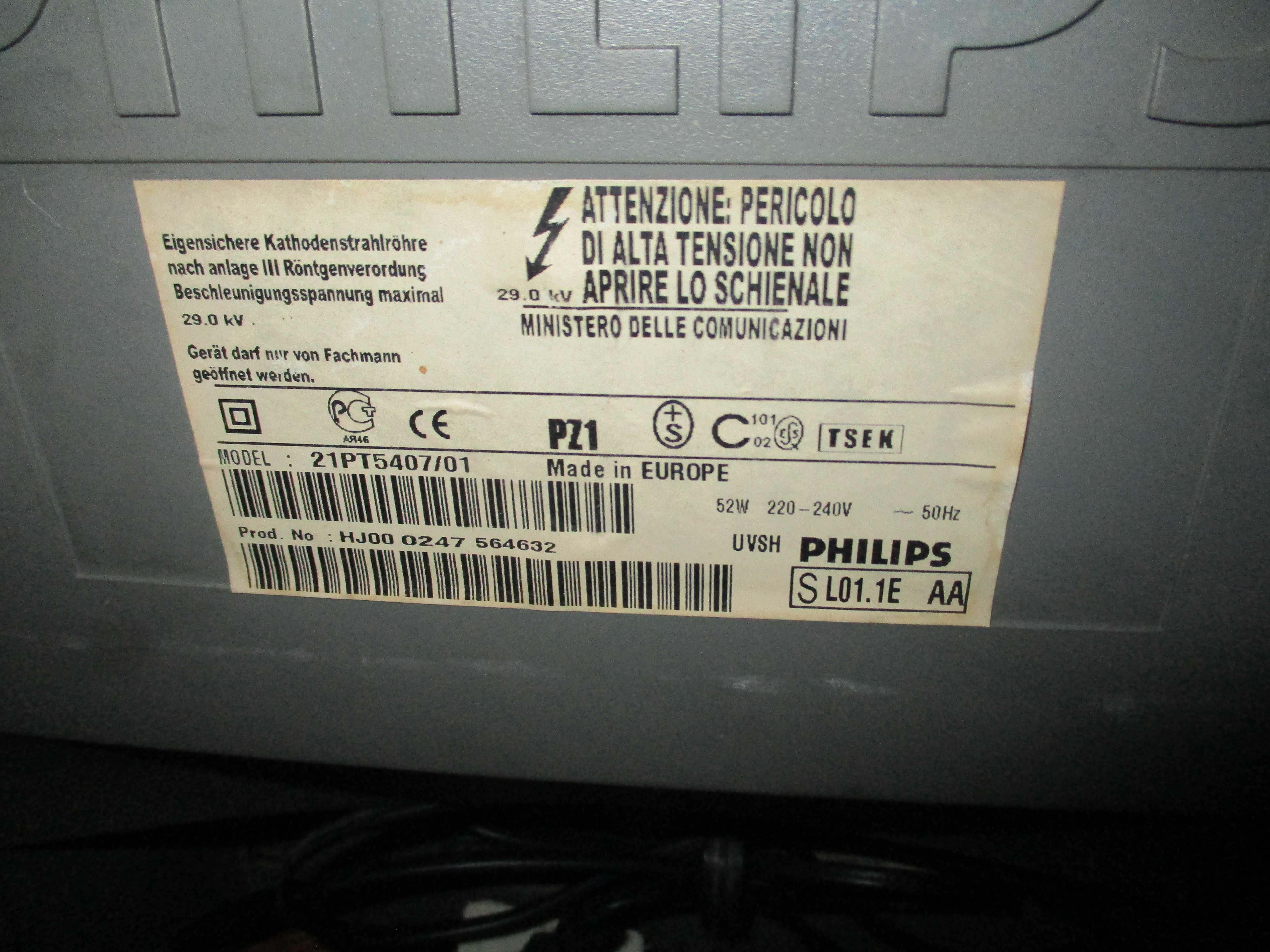 Telewizor sprawny Fhilips 21 cali.