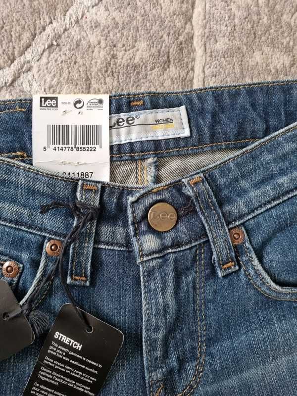 Lee damskie jeansy mod Rice Slim Straight nowe z metką rozmiar W24 L31