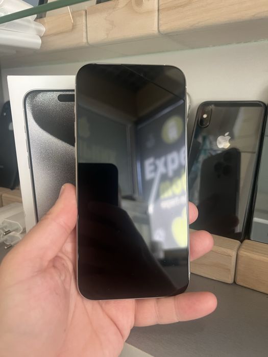  iPhone 15 Pro Max 256gb White Titanium Neverlock Відмінний стан