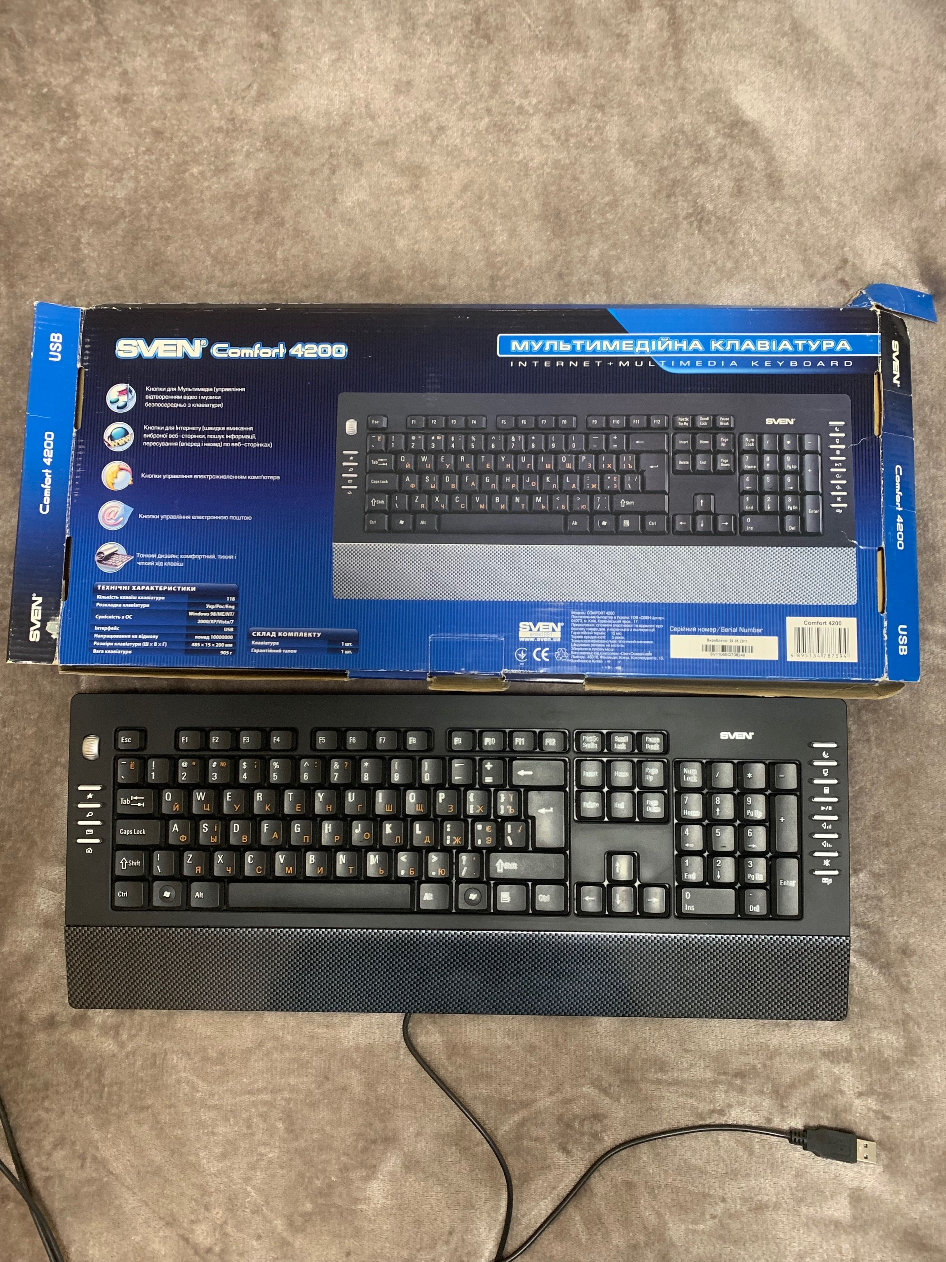 Мультимедийная клавиатура Sven Comfort 4200