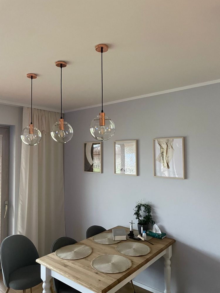 Lampy kule nad stół