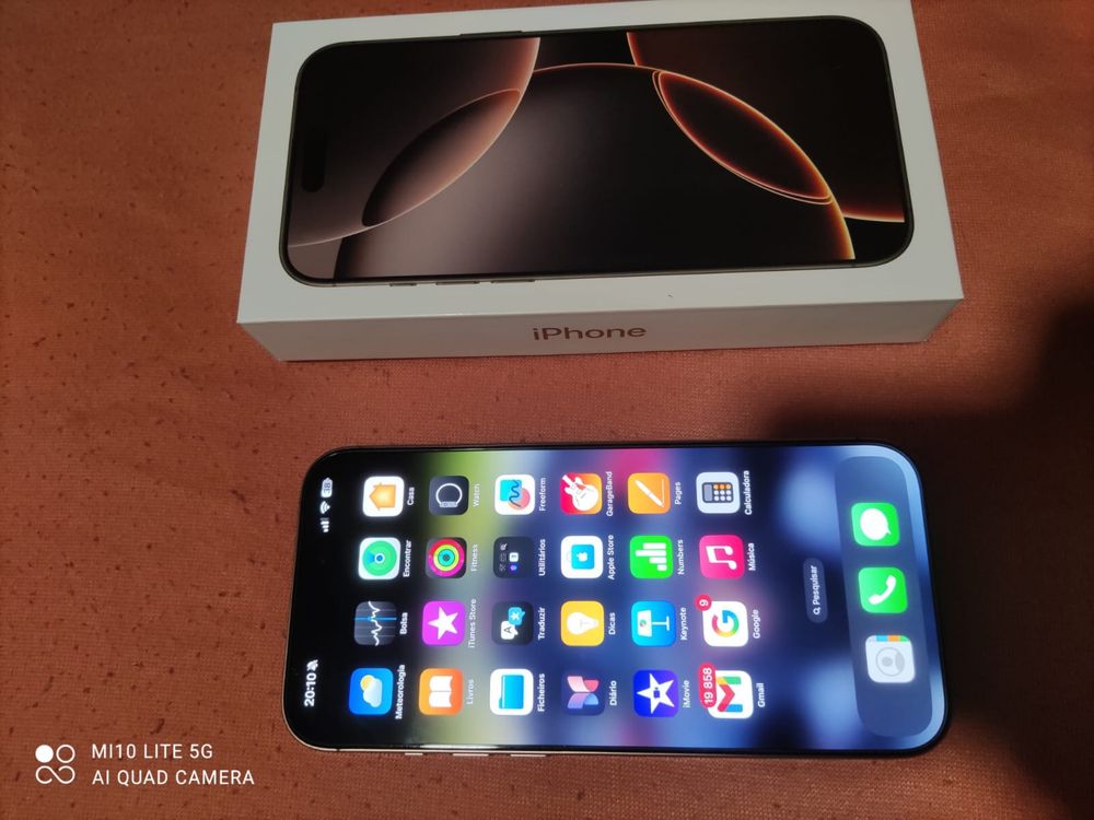 Iphone 16 pro max 256gb titanium deserto como novo