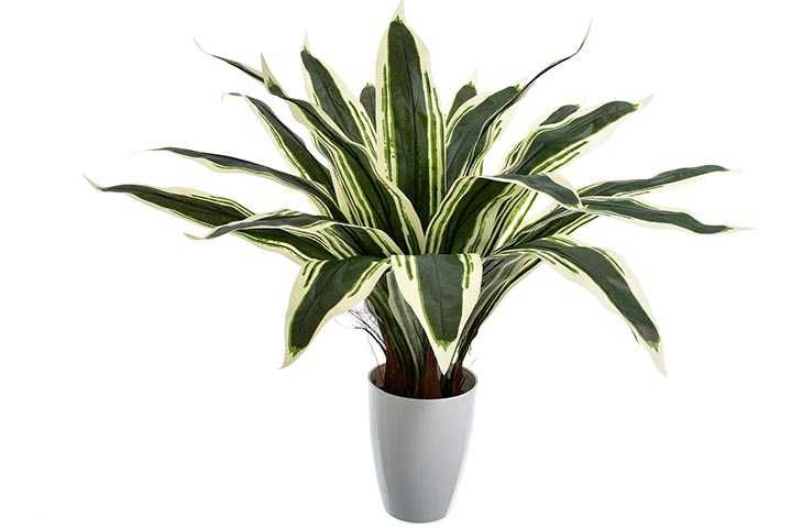 Dracena sztuczne kwiaty roślina kompozycja donica liście do salonu