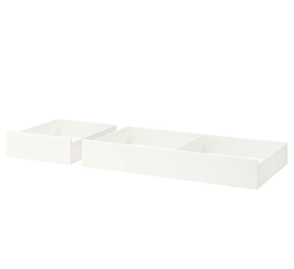 SONGESAND szuflady pod łóżko, 4 sztuki biały Ikea, 200 cm