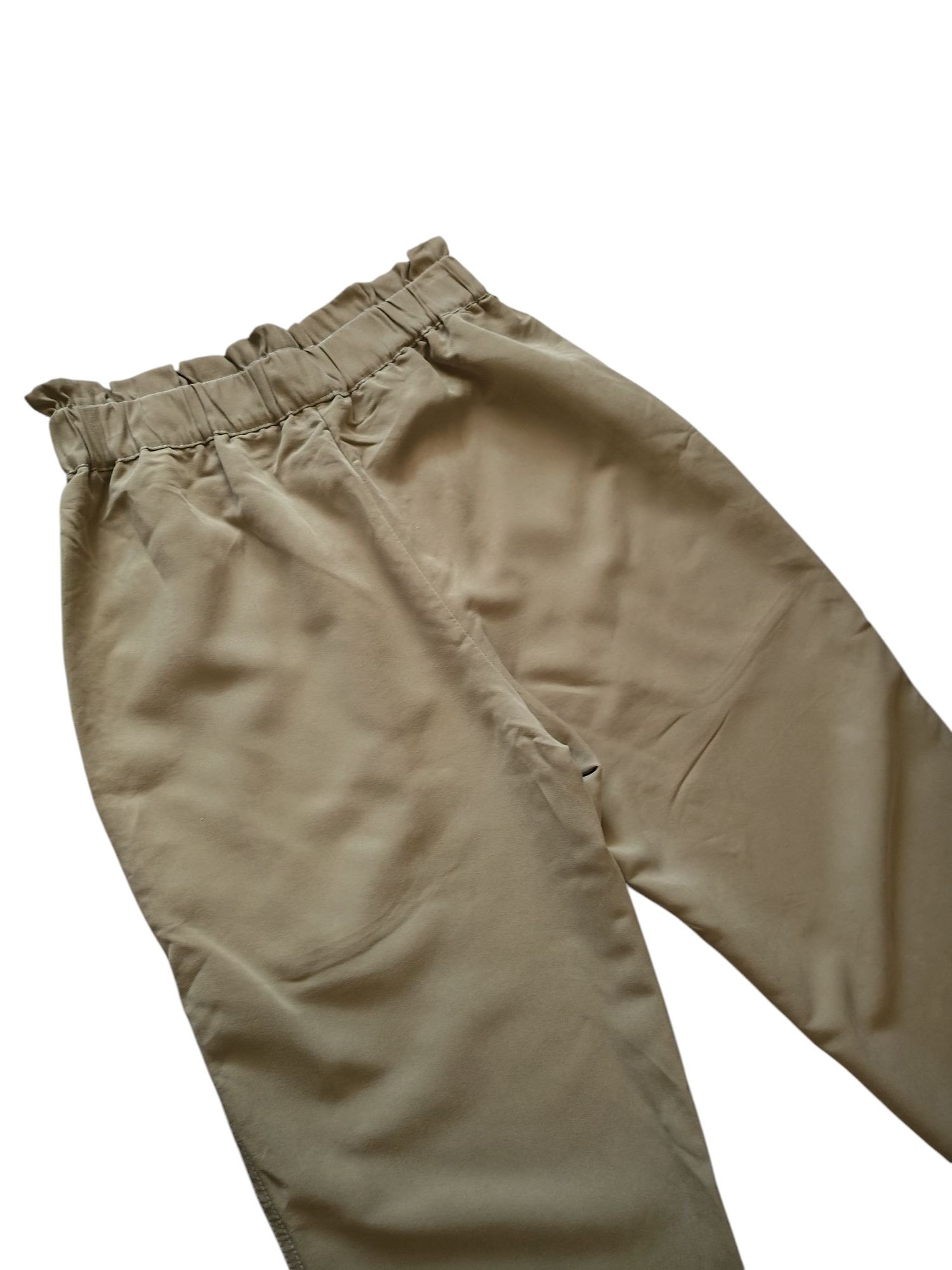 Damskie chinosy oliwkowe Zara XS