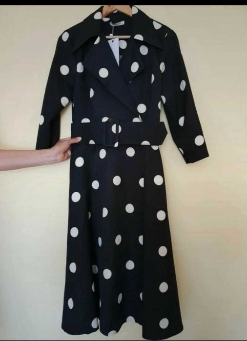 Nowa sukienka retro w grochy