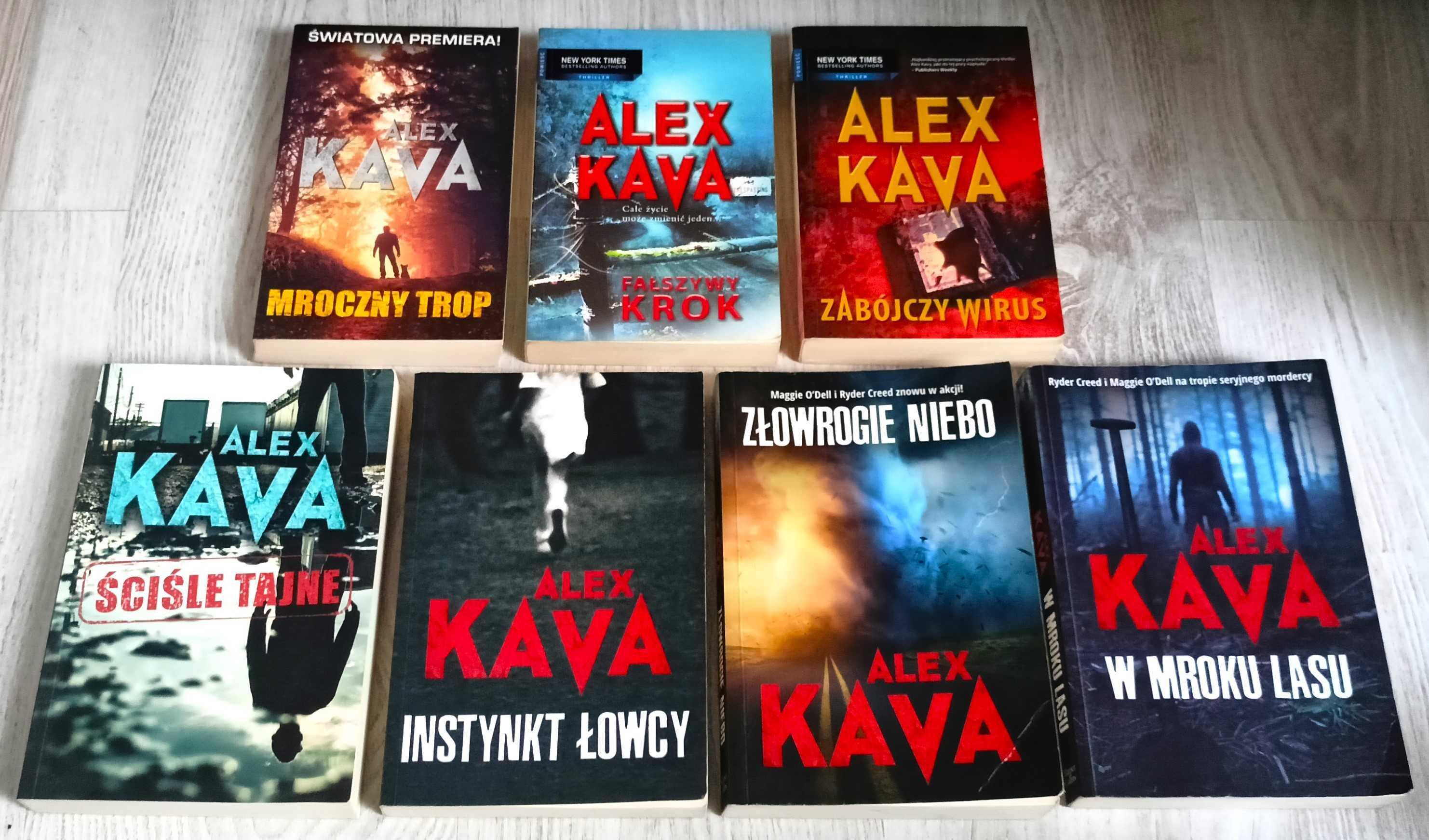Alex Kava Ściśle tajne Mroczny trop W mroku lasu Instynkt łowcy Niebo