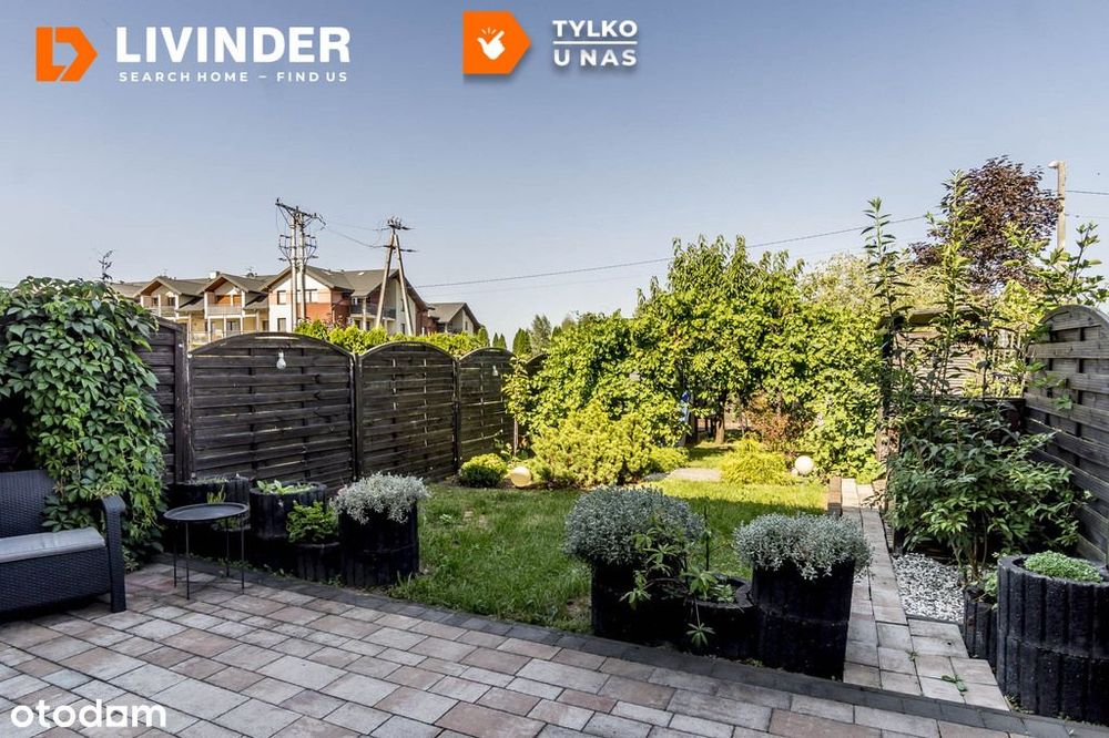 Funkcjonalny szeregowiec z ogródkiem i tarasem