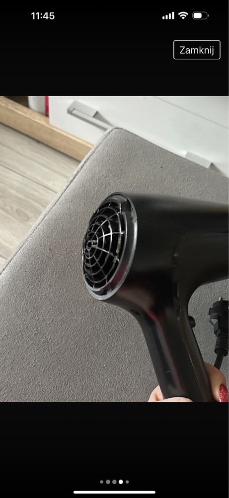 Suszarka czarna Philips ThermoProtect 2100W