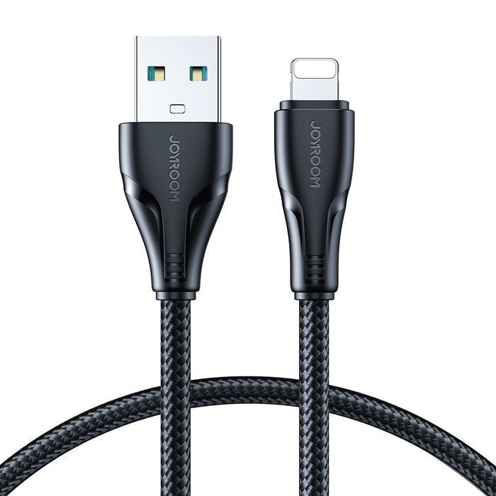 Joyroom kabel USB - Lightning 2.4A Surpass Series 1,2m czarny