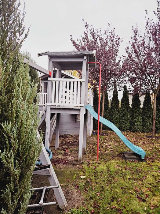 Domek dla dzieci, ogrodowy, szary