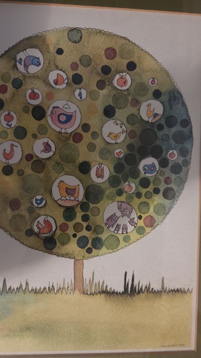 Ręcznie malowane akwarele do pokoju dziecka