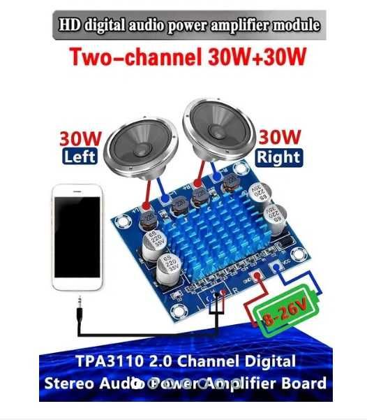 Усилитель звука для изготовления электронных самоделок Pam8403 TPA3110