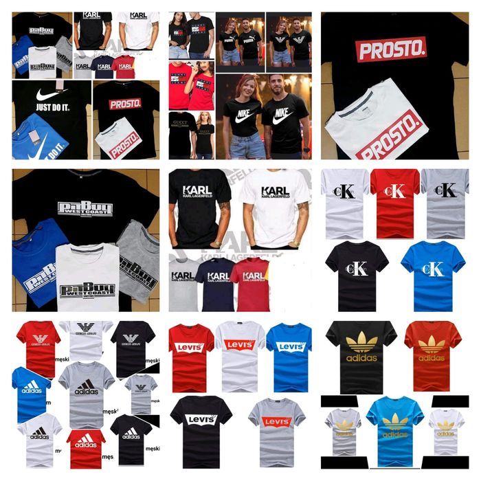 Koszulki męskie kolory i wzory M-XXL!!